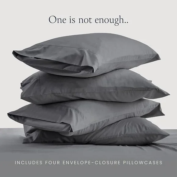 New King Size Bed Sheets Set - Silky Soft Full Sheet Set - Luxury 6 Piece Bed Sh - Picture 7 of 7